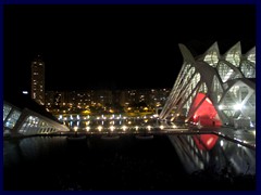 City of Arts and Sciences by night 36 - Príncipe Felipe Science Museum and L'Hemisfèric